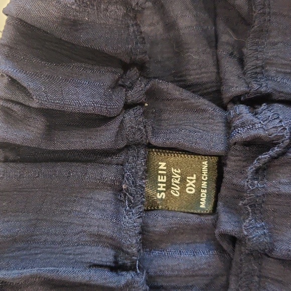 0XL Navy Wide Leg Pants - Picture 3 of 4